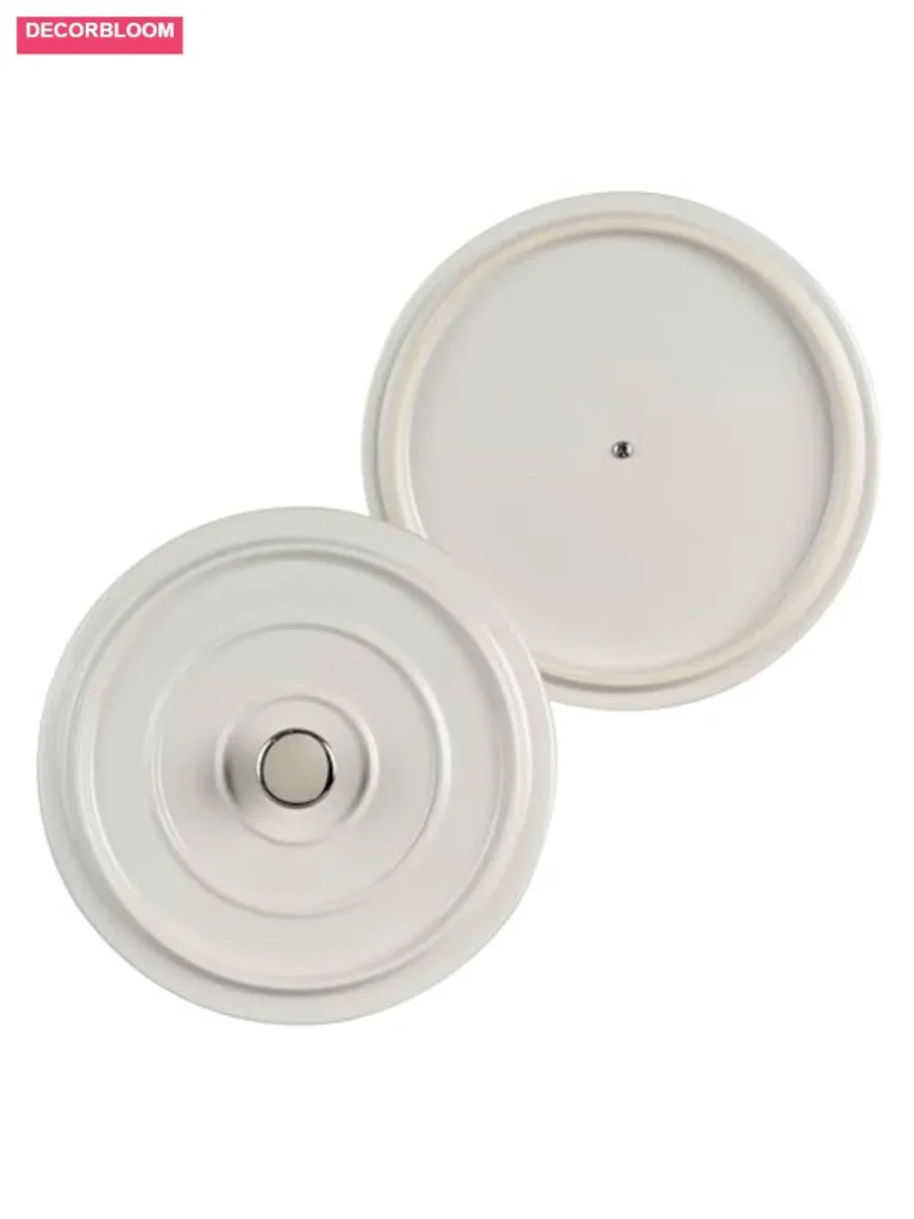Round Stoneware Covered Bakeware with Lid, 9 Inch, Dishwasher Safe